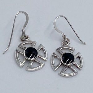 Black Onyx 925 Sterling Silver Earrings